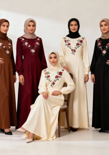 A Line Long Sleeve Gown