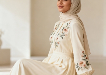 Embroidered Bridal Gown